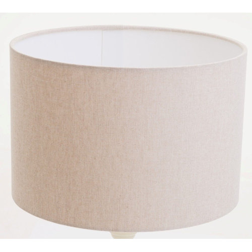 Norden Home Cotton Drum Lamp Shade ( Screw On ) in Grey Wayfair.co.uk
